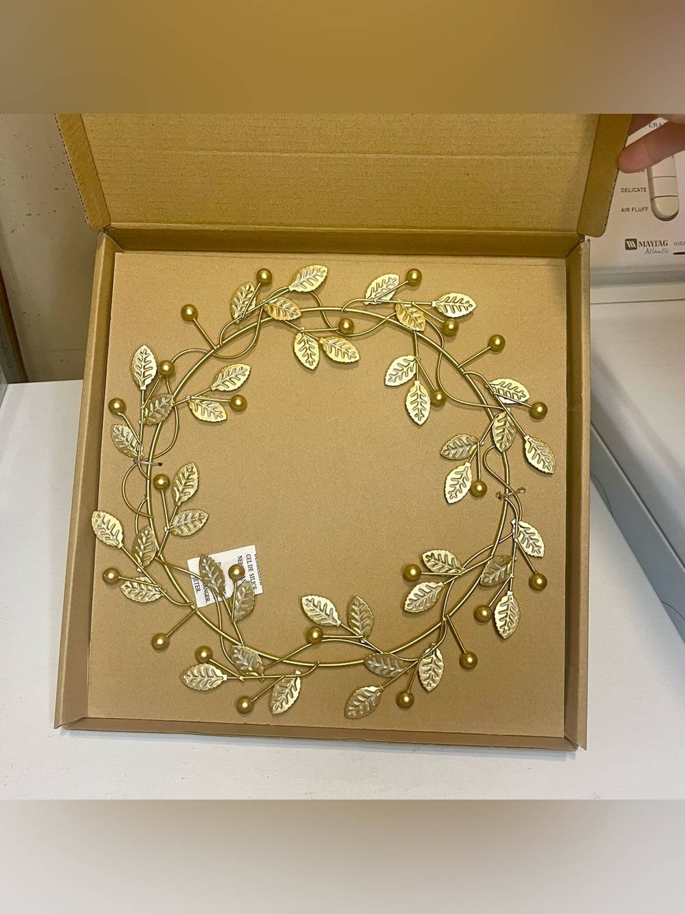 CANVAS Handmade Decorative Gold Wreath
